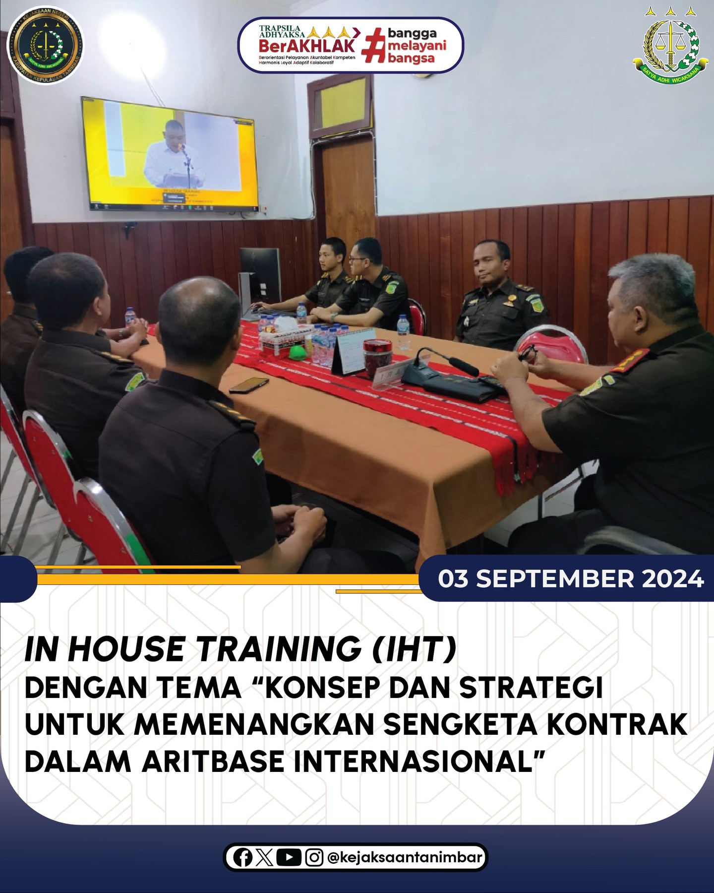 In House Training (IHT) Bidang Datun Kejaksaan RI.